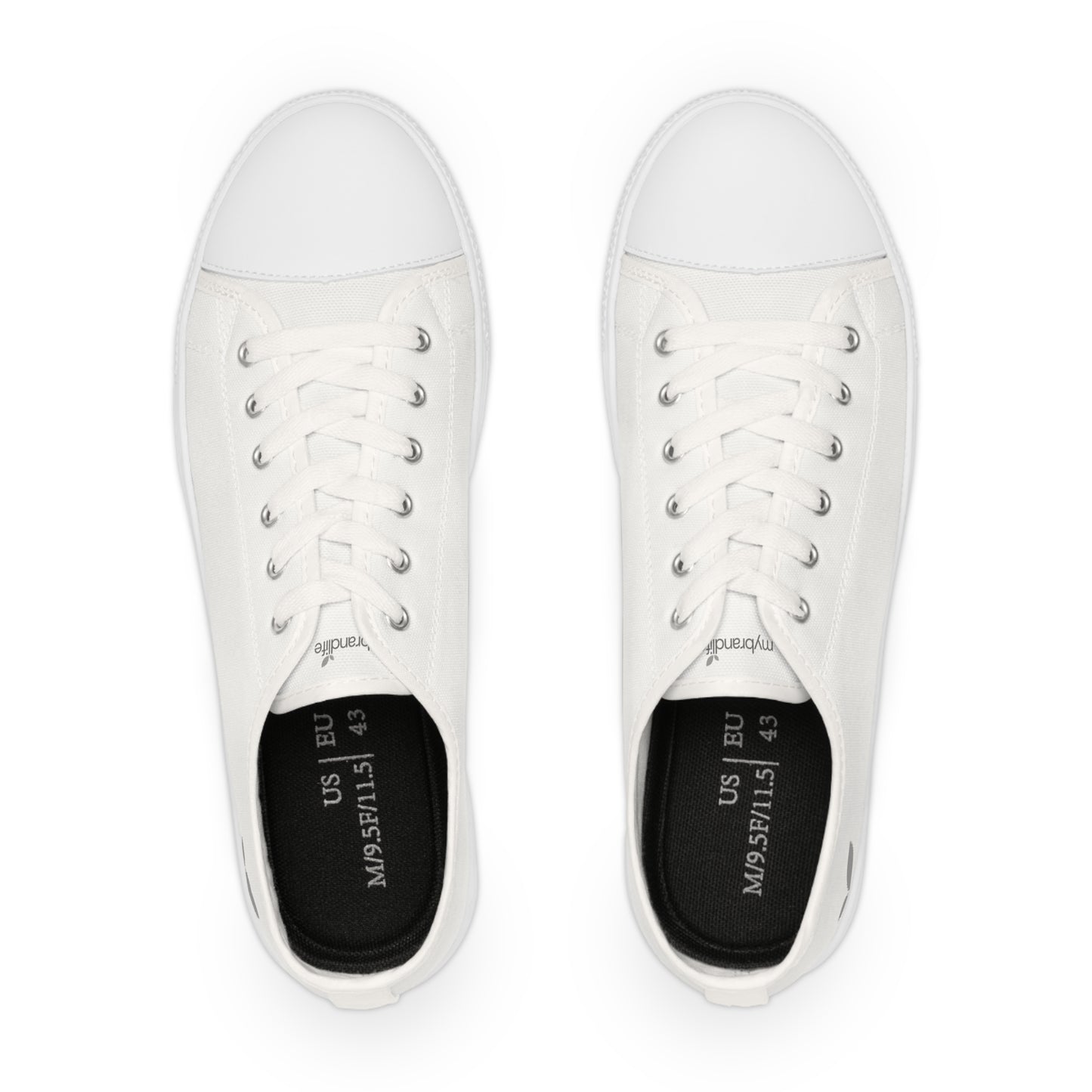 MyBrandLife White Low Top Trainers