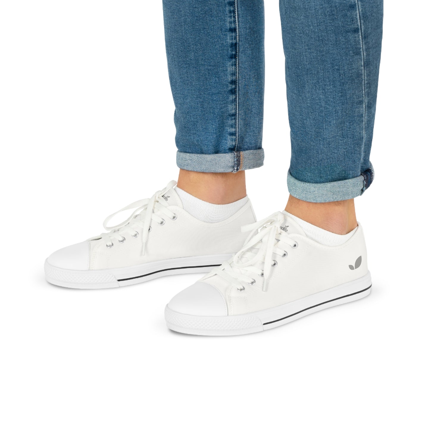 MyBrandLife White Low Top Trainers