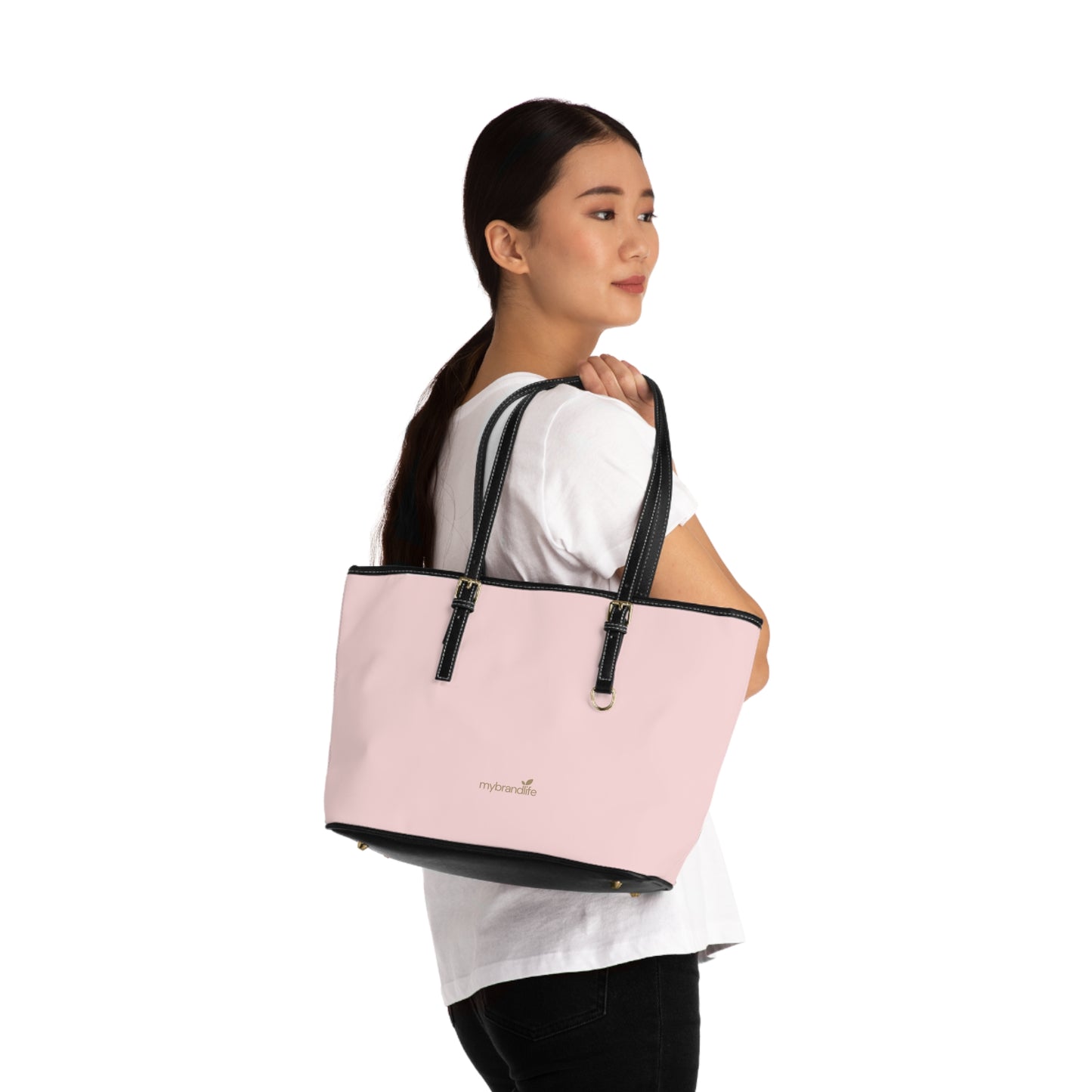MyBrandLife Chic Pink PU Leather Shoulder Bag