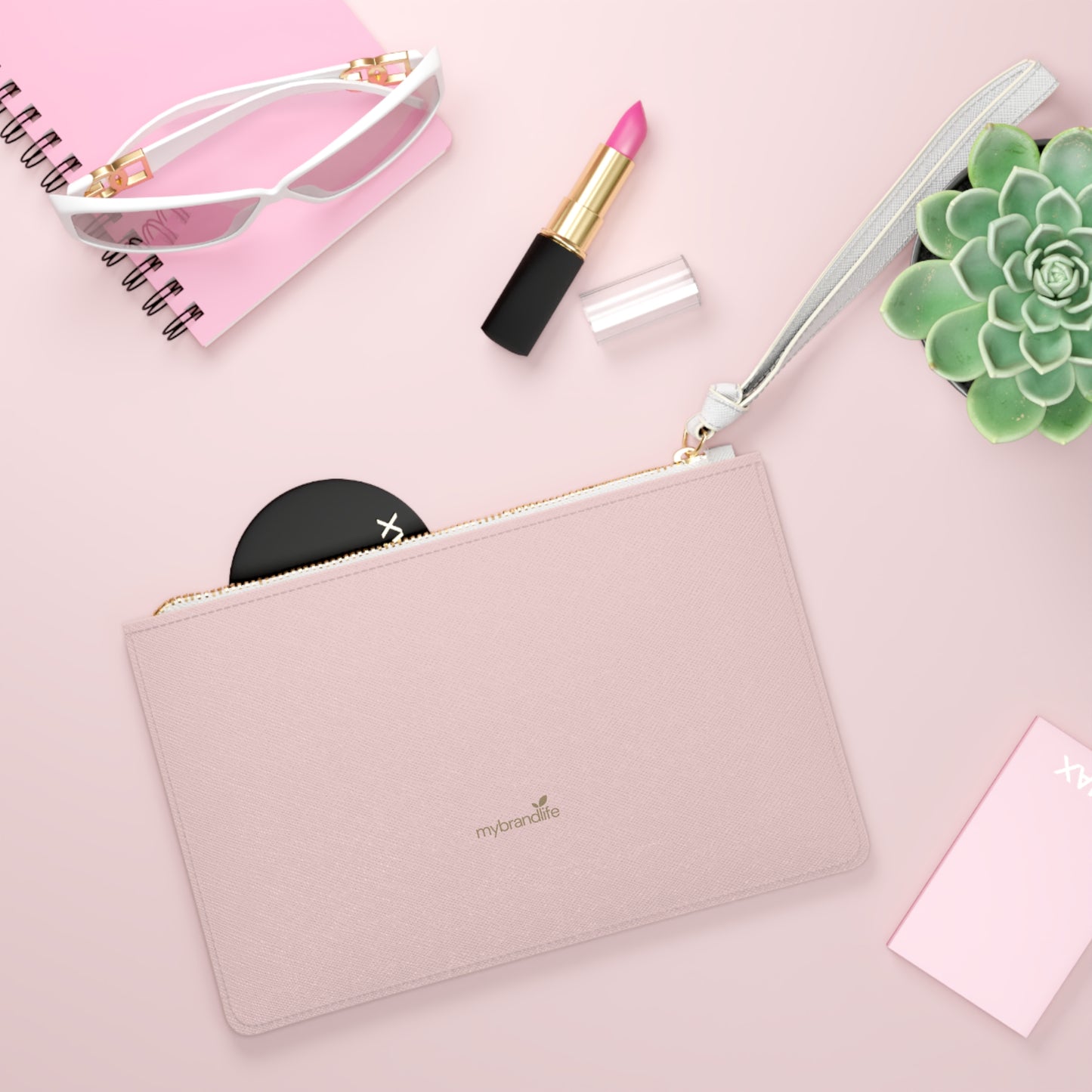MyBrandLife Elegant Pink Clutch Bag