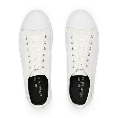 MyBrandLife White Low Top Trainers