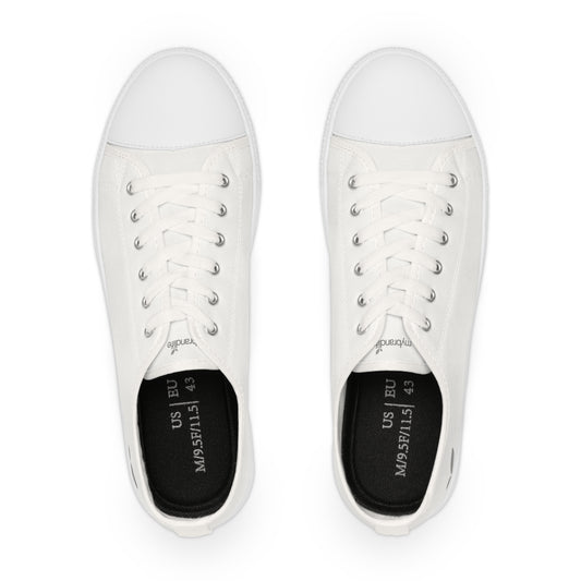 MyBrandLife White Low Top Trainers